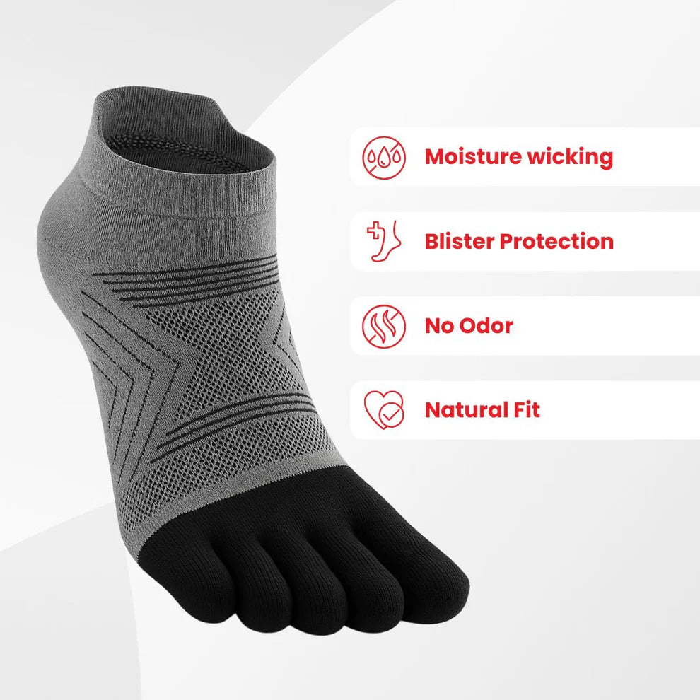 Merino Wool No Show Anti Blisters Socks