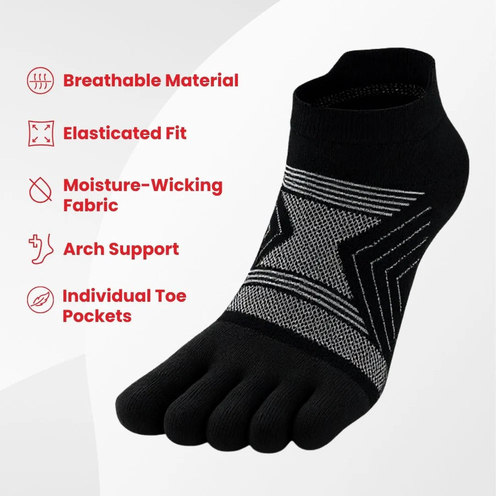 Merino Wool No Show Anti Blisters Socks