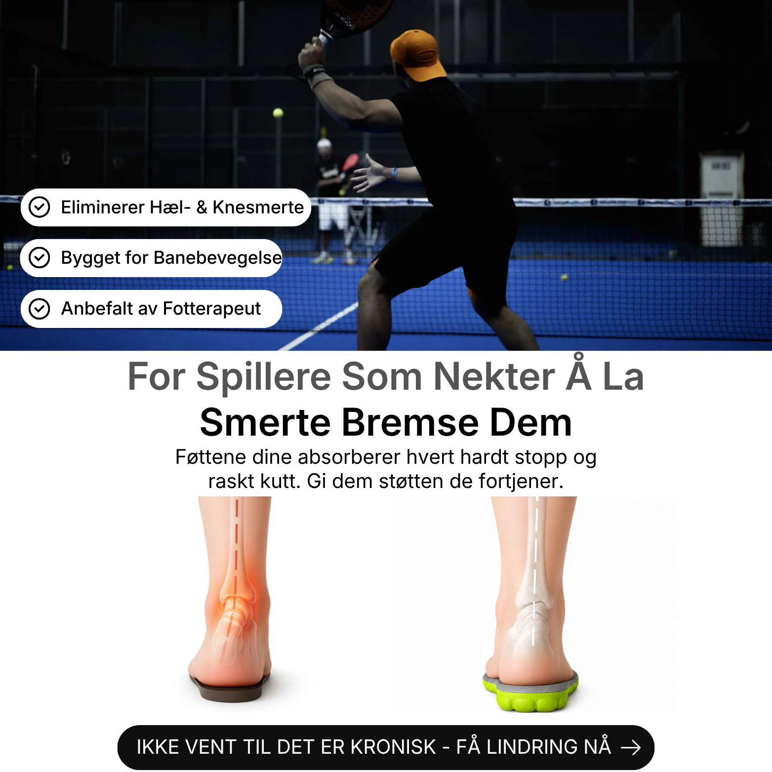 Padel Massasje Innleggssåler