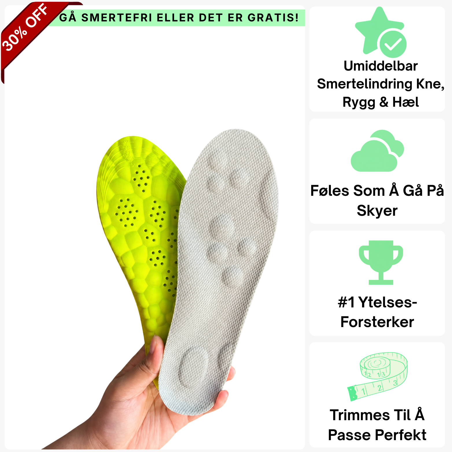 Padel Massasje Innleggssåler