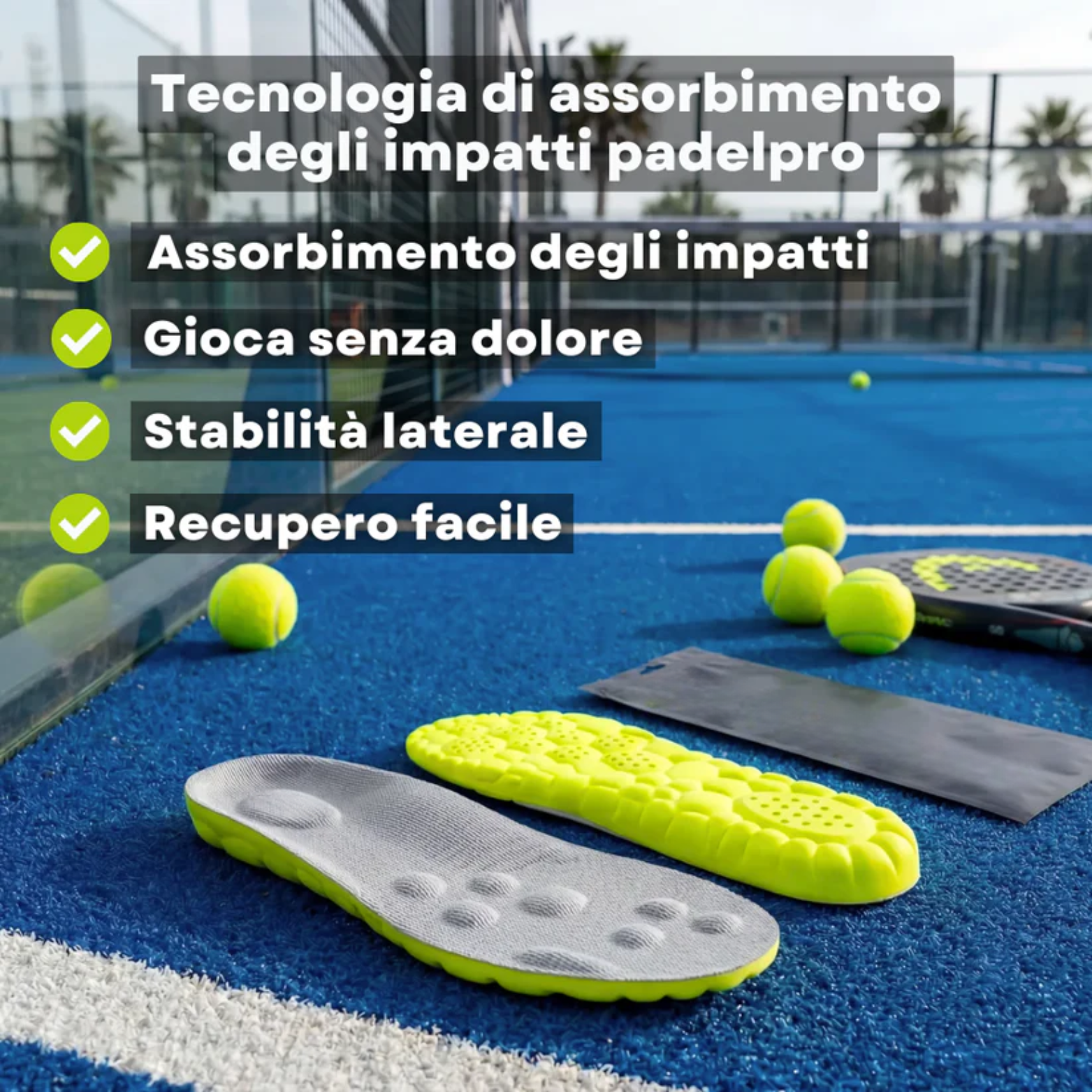 Solette performance da padel